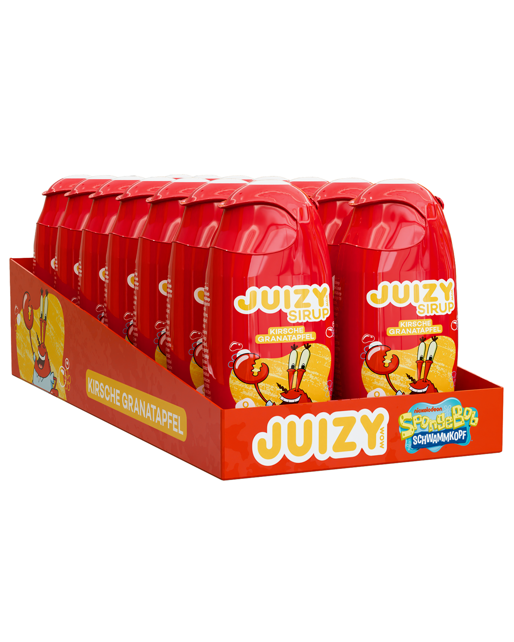 JUIZY WOW Mr Krabs - Kirsche-Granatapfel Tray 16er