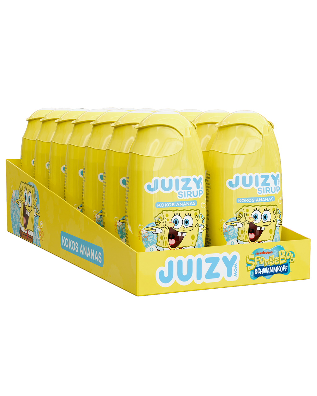 JUIZY WOW SpongeBob - Kokos-Ananas 16er Tray