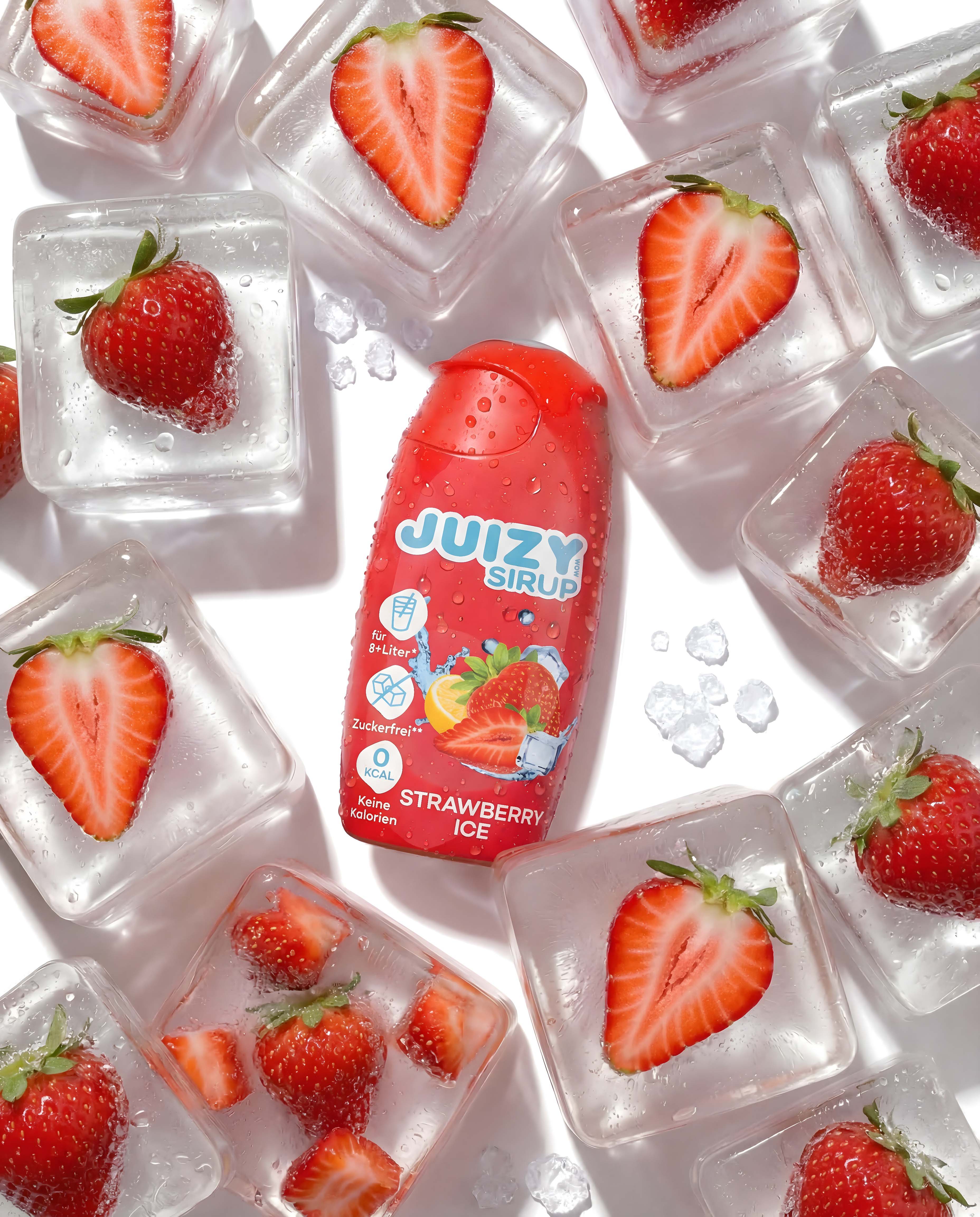 JUIZY WOW Strawberry Ice 16er Tray