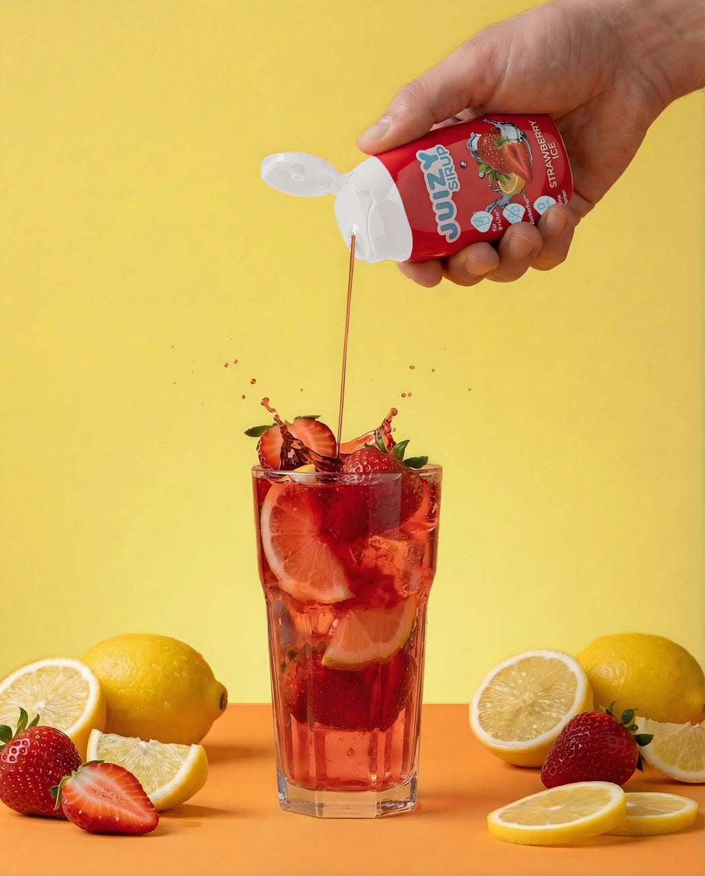 JUIZY WOW Strawberry Ice 16er Tray